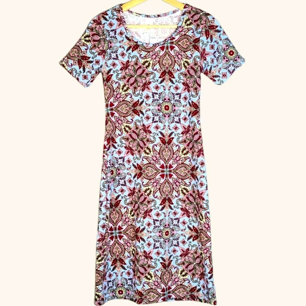 Woman's Honey and Lace Stretchy Dress XS NWTS